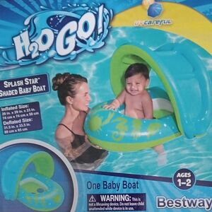 Bestway H2O GO! Splash Star Shaded Baby Boat Ages 1+